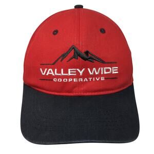 Valley Wide Cooperative Strapback Baseball Cap Red One Size Embroidered Vie Gear